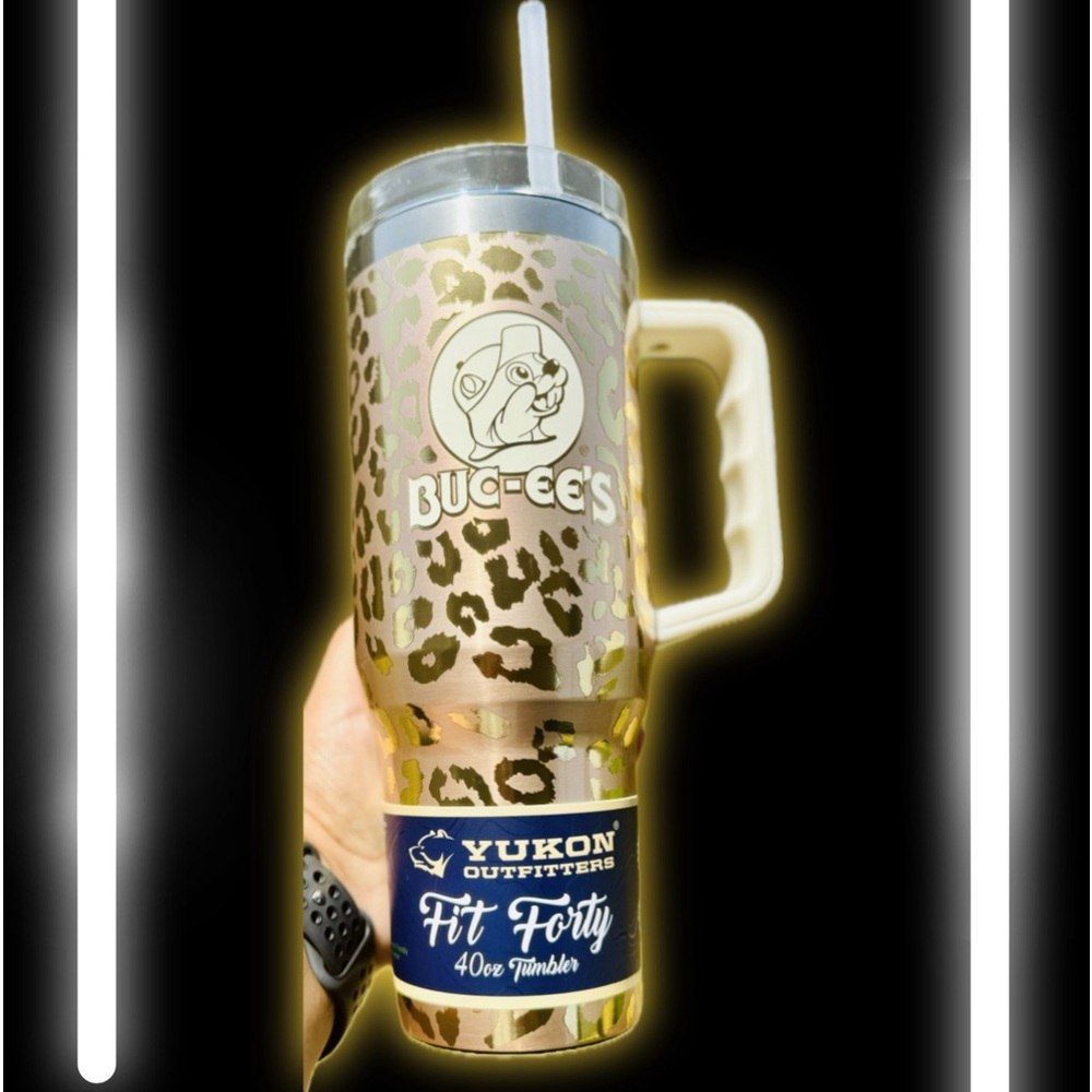 Buc-ee's Tumbler, 40 OZ (Leopard Print), 1 Count